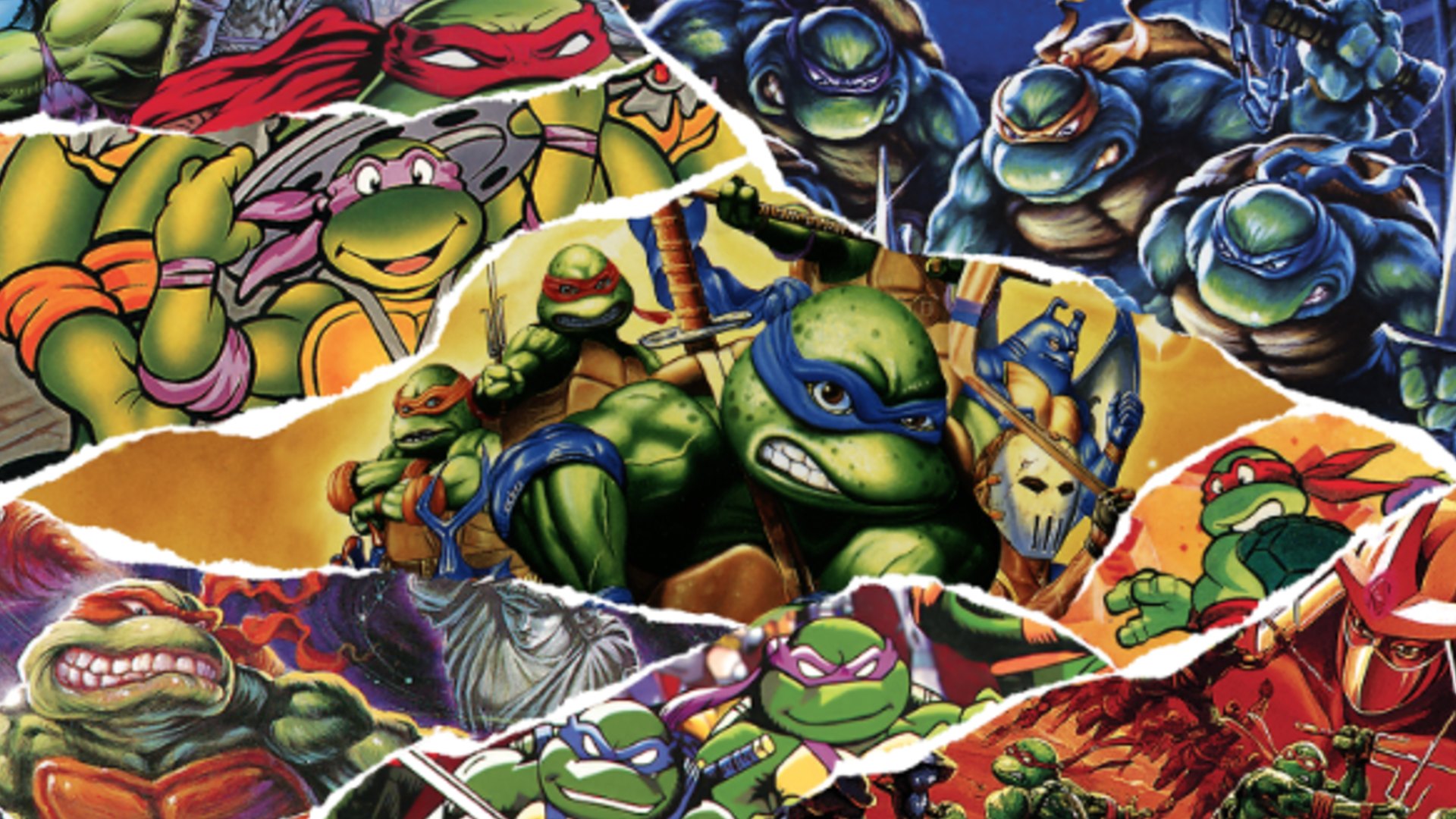 PS Plus March 2025 Games: Various TMNT art can be seen