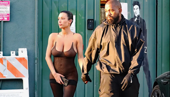 Bianca Censori steps out with Ye Wearing completely see through bodysuit