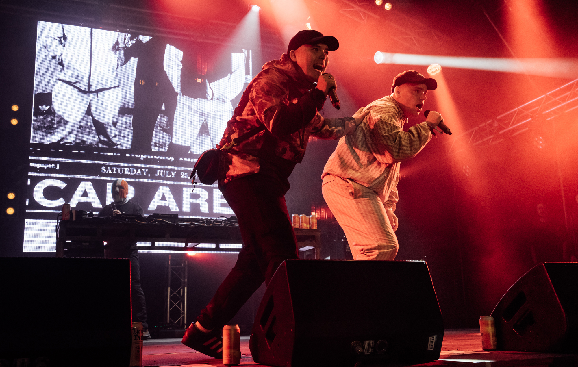 Kneecap live at Glastonbury 2024, photo by Andy Ford