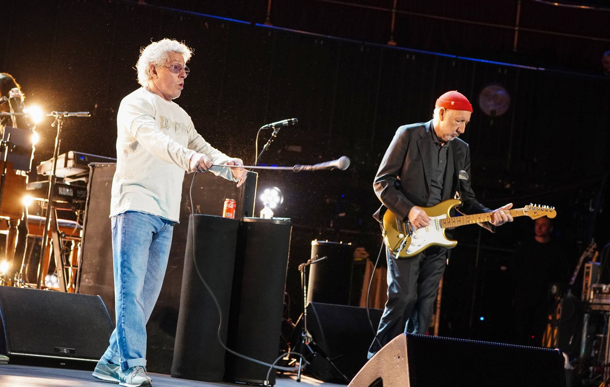 Pete Townshend and Roger Daltrey of The Who perform on stage during the Teenage Cancer Trust show at the Royal Albert Hall, London. Picture date: Thursday March 27, 2025. (Photo by Ian West/PA Images via Getty Images)