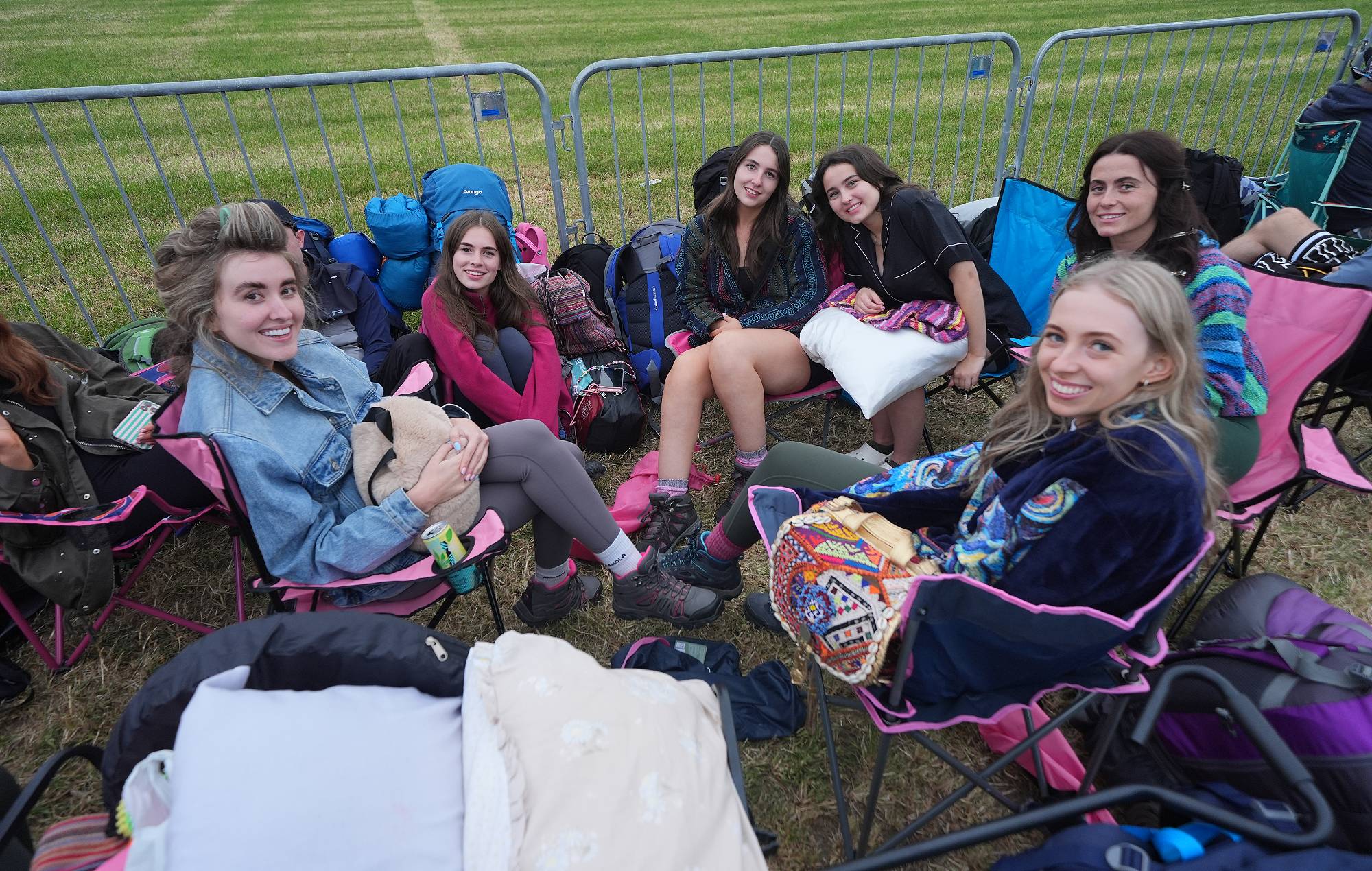 Revellers queue for entry on the first day of the Glastonbury Festival at Worthy Farm in Somerset. Picture date: Wednesday June 25, 2025. (Photo by Yui Mok/PA Images via Getty Images)