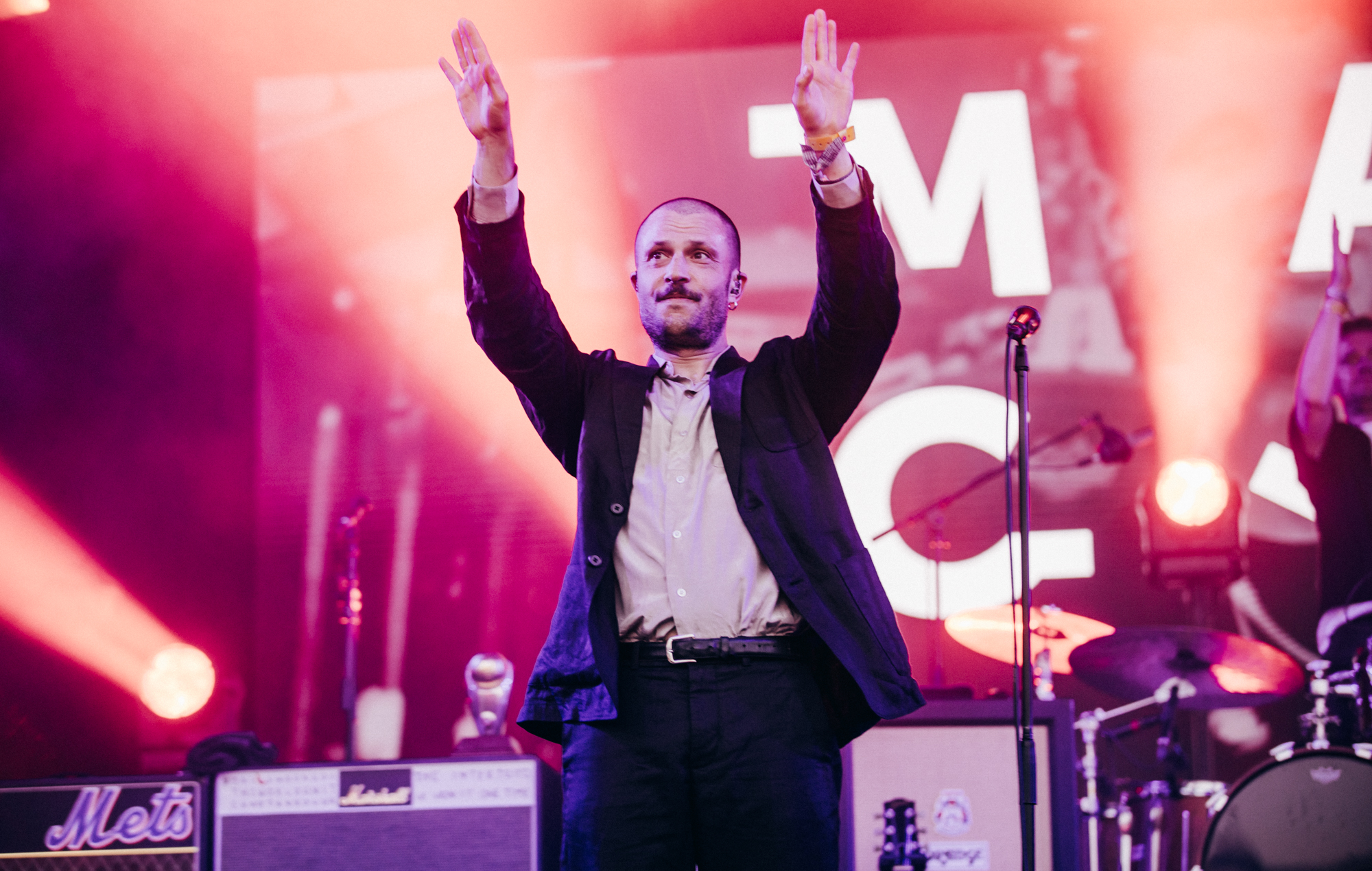 The Maccabees live at Glastonbury 2025, photo by Derek Bremner