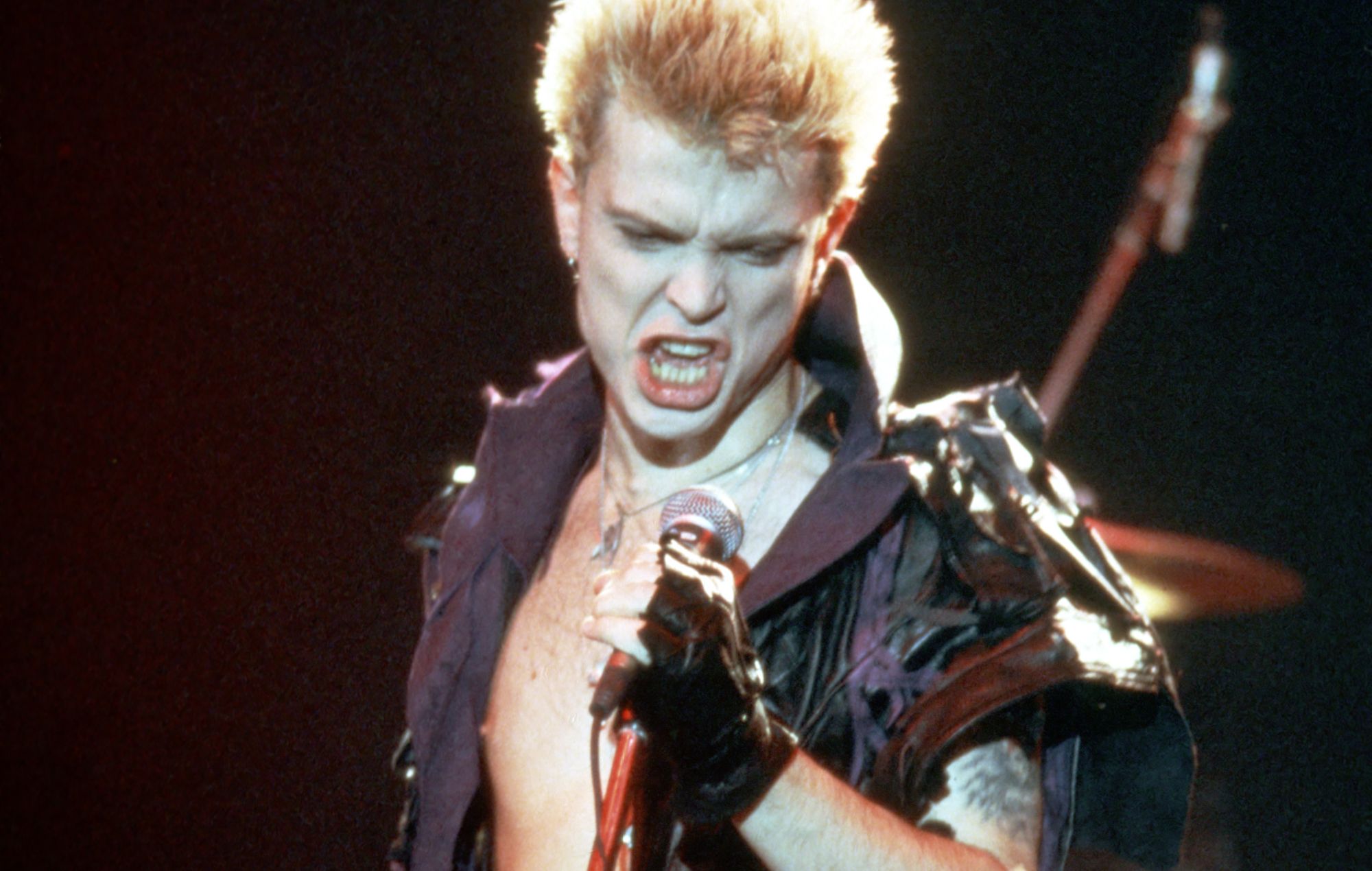 Billy Idol performs circa 1985.