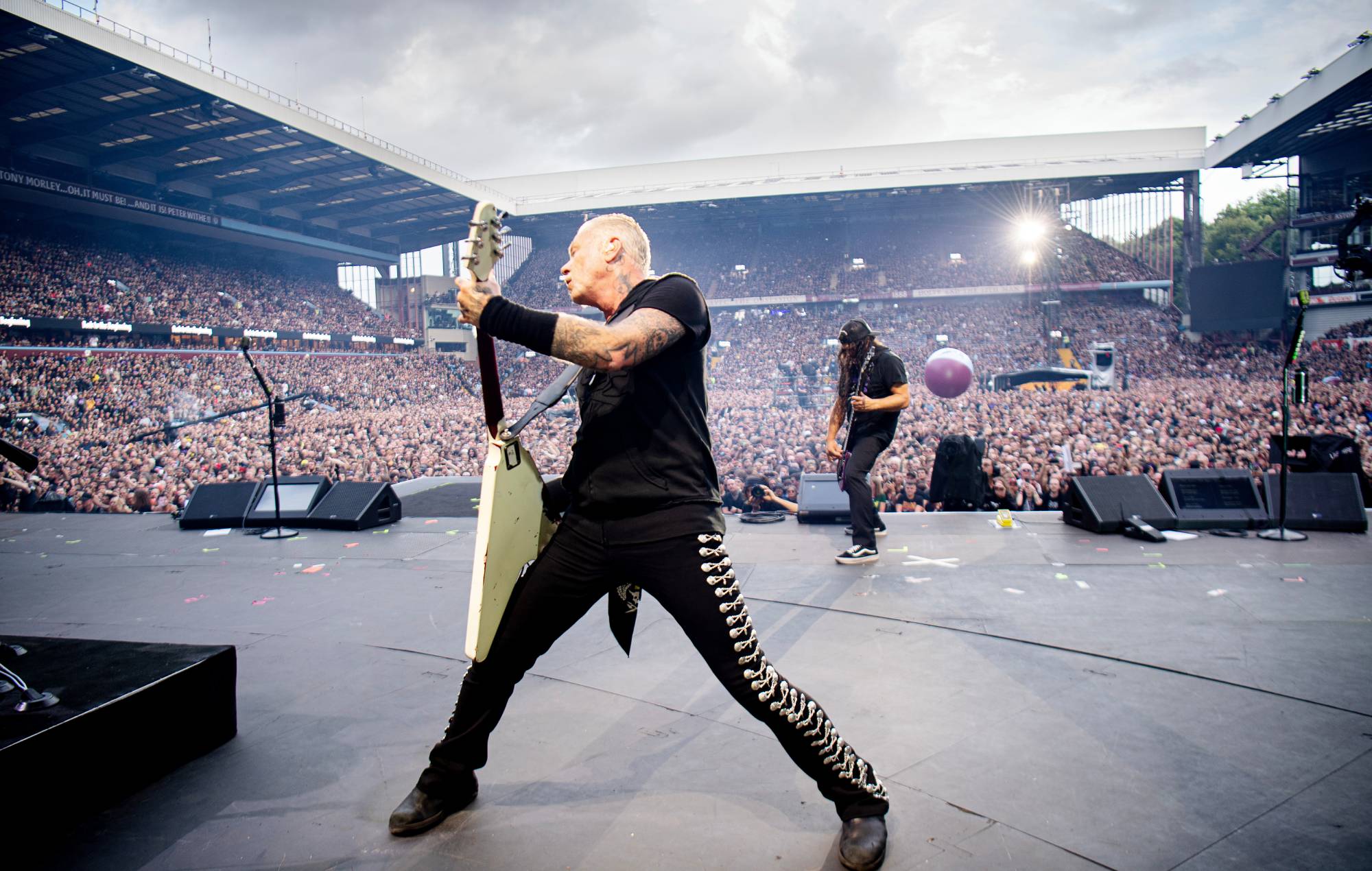 Metallica at Black Sabbath's 'Back To The Beginning' in Birmingham. Credit: Ross Halfin