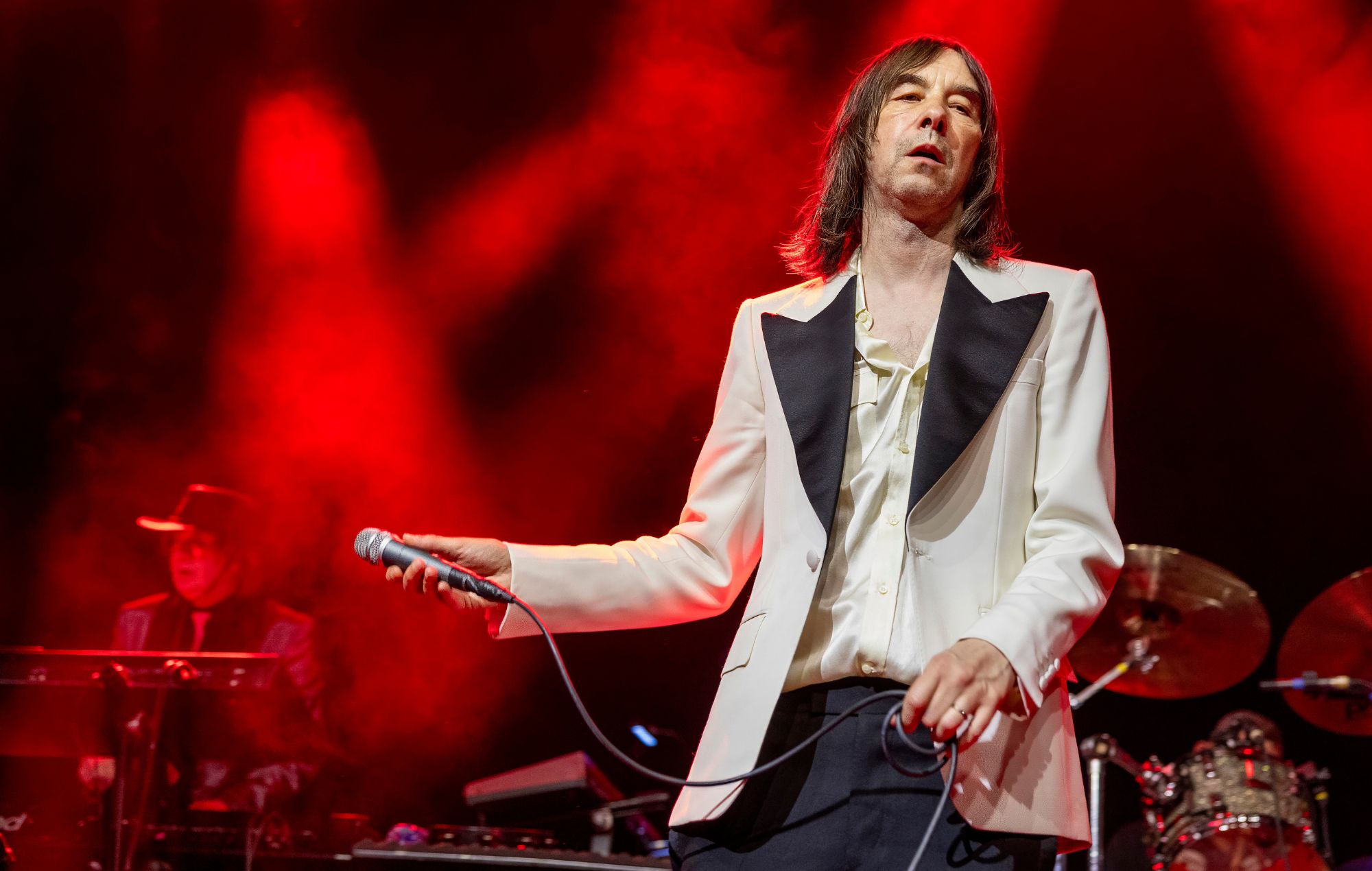 Bobby Gillespie performs in 2025.