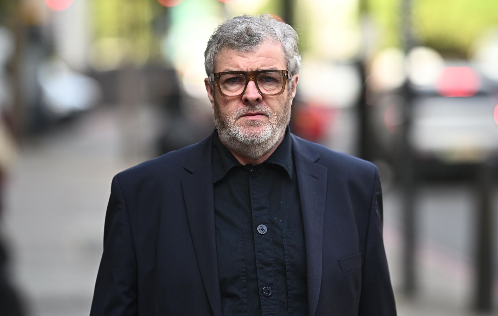 Paul Gallagher arrives at Westminster Magistrates' Court on August 27, 2025