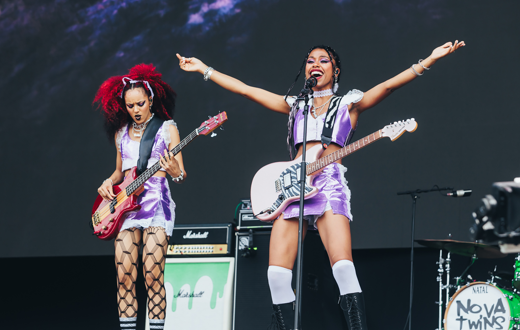 Nova Twins live at Glastonbury 2023, photo by Andy Ford