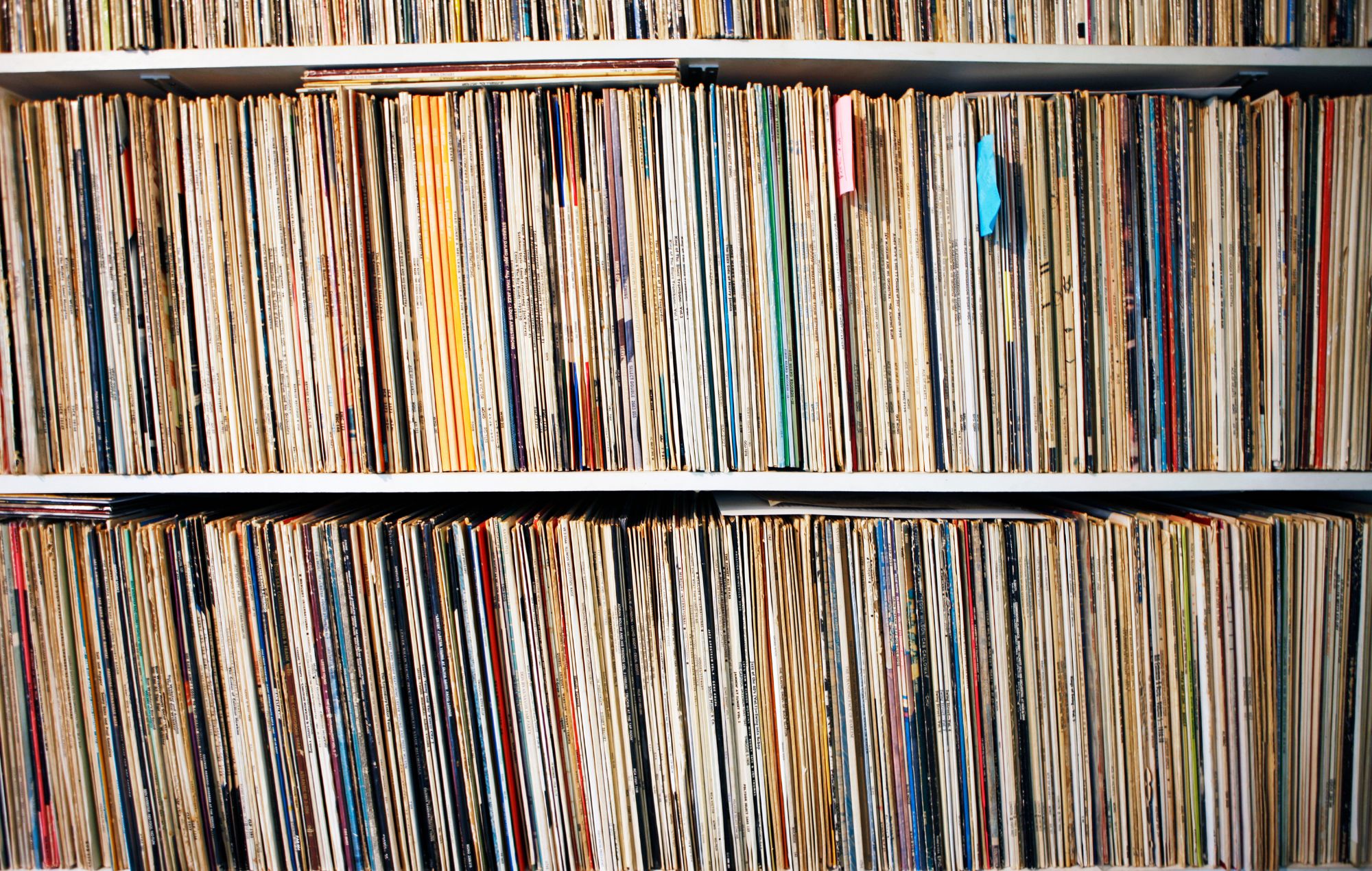 Record Collection - stock photo